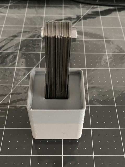 Gridfinity Harbor Freight Feeler Gauge Holder 3D model by